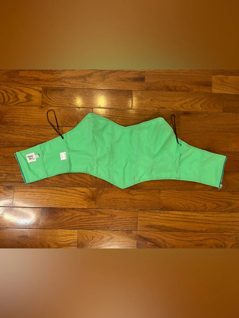 Princess Polly Green Faux Leather Corset Bustier Top Women’s AU/US 12 Clubwear - Picture 5 of 6